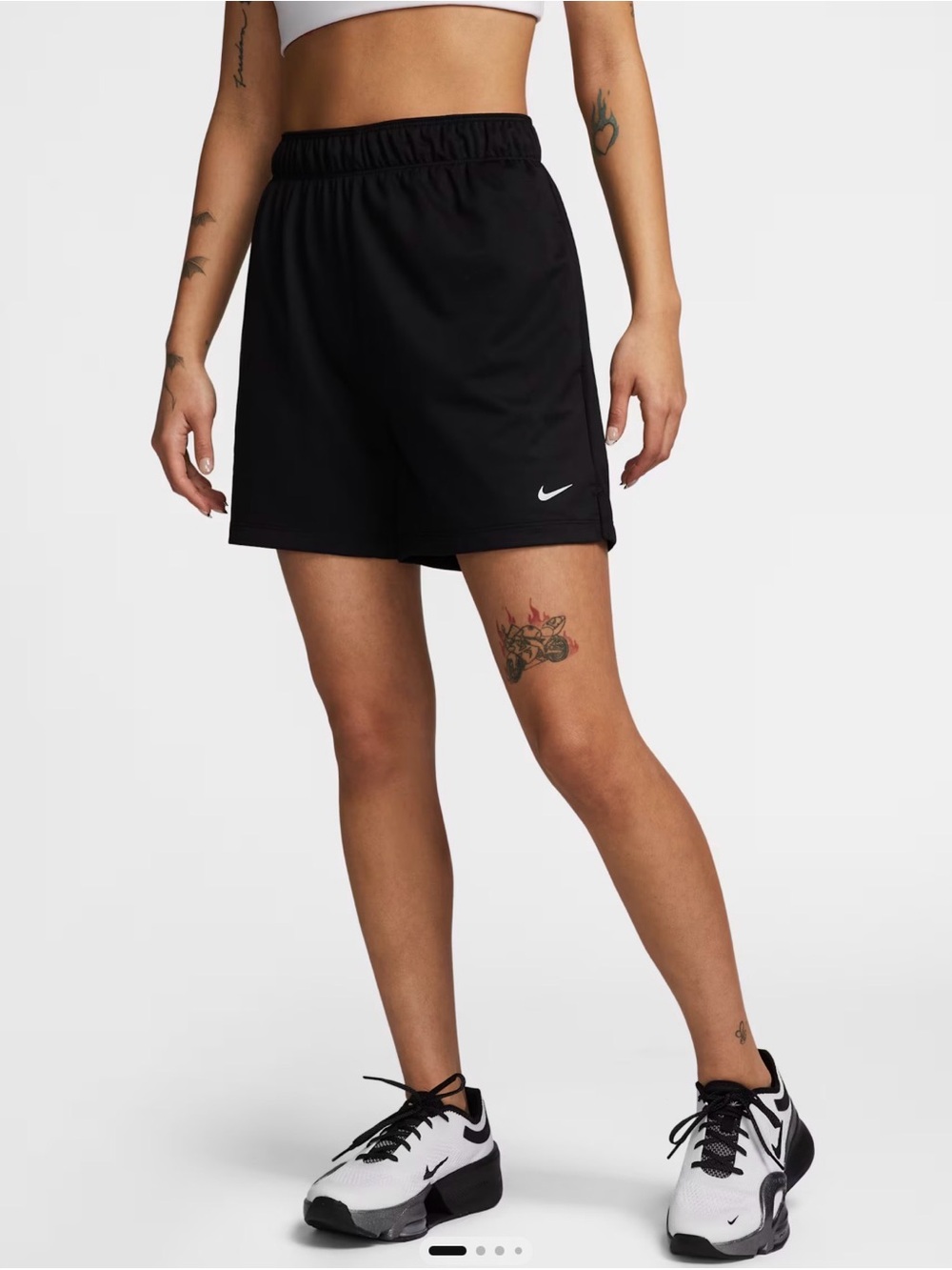 Nike Women's Black Athletic Shorts- Basketball Long Shorts-Plus Sized 1X